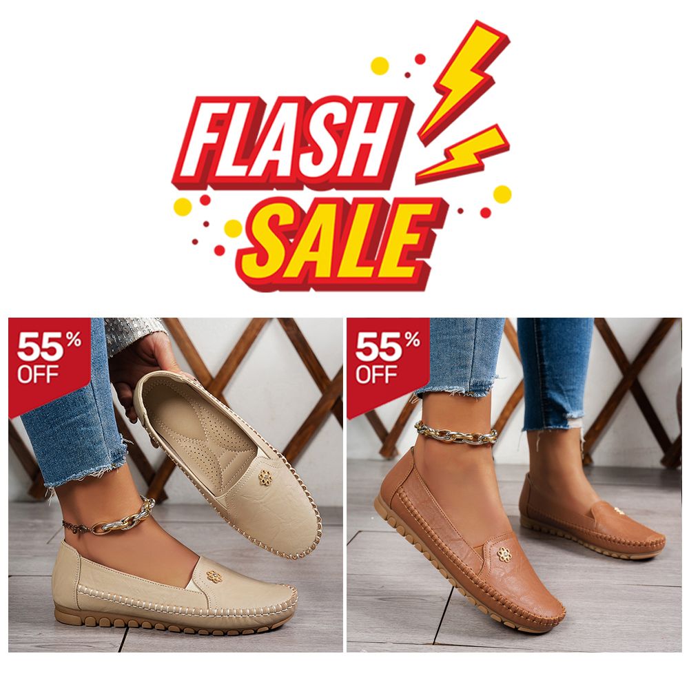 💥 Special Offer: 50–60% Off 💥 Lightweight, non-slip, breathable orthopedic leather shoes for women. ⚡ Discount is automatically applied at checkout – no discount code required.